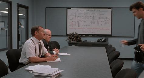 In Office Space, the board in the Bobs' meeting room is titled ...