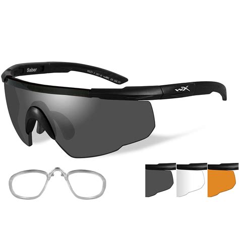 Sport RX - Sport RX 308RX Wiley X Saber Advanced Sunglasses - Smoke Grey/clear/rust - Lens ...