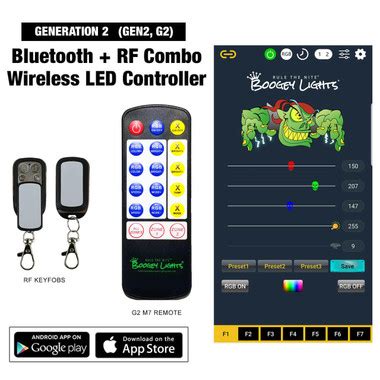 Buy GEN 2 Bluetooth + RF Combo LED Controller | Boogey Lights