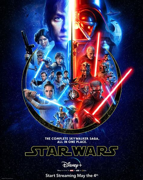 Four Decades Come Together in New Star Wars Saga Poster for Disney Plus | LaptrinhX / News