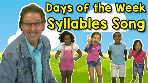 Days of the Week Syllables Song | Jack Hartmann | Syllable Song - YouTube