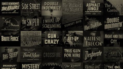 Matthew Dow's Graphic Design Blog: Film Noir Title Screens - Free Wallpaper