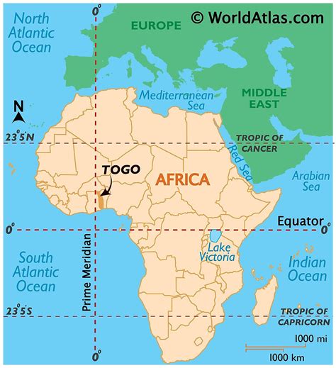 Mapas de Togo - Atlas del Mundo