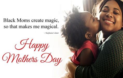 Black Mom Quotes and Sayings with Daughter Kissing to Mother Photo ...