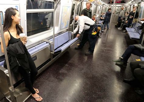 MTA debuts subway cars with foldable seats