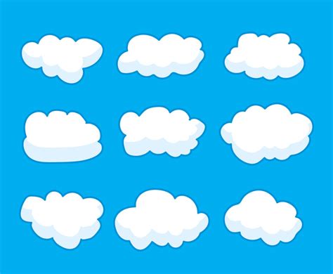 Cartoon Clouds Vector Vector Art & Graphics | freevector.com