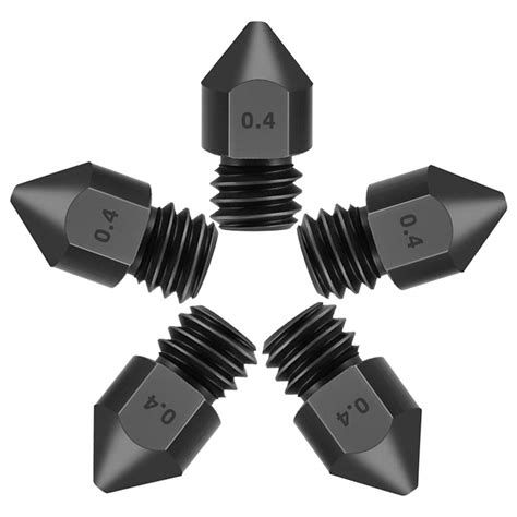 Amazon.com: 3D Printer Nozzles, Cooyeah 5Pcs Hardened Steel Tool High ...