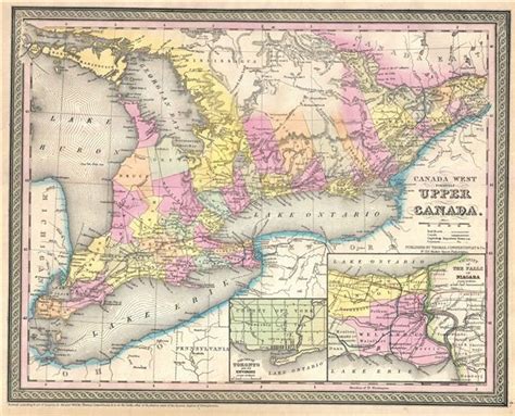 Canada West formerly Upper Canada.: Geographicus Rare Antique Maps