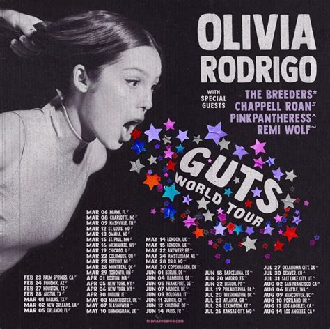 Olivia Rodrigo – GUTS World Tour Setlist Lyrics | Genius Lyrics