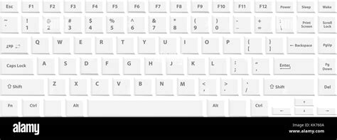 White keyboard for laptop or computer on white background Stock Vector Image & Art - Alamy