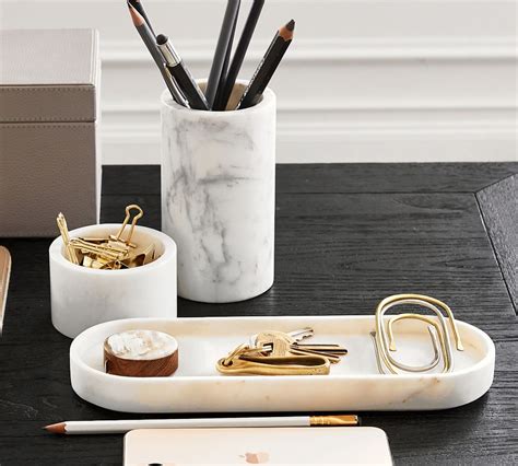 Marble Desk Accessories Collection | Pottery Barn