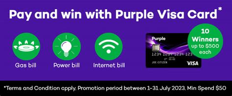 Utilities Promotion July 2023 - Purple Visa