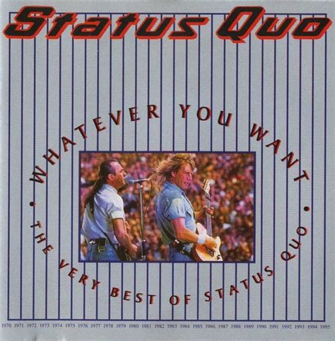 Status Quo – Whatever You Want - The Very Best Of Status Quo – CD ...