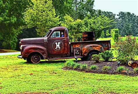 Yard Art - Old Truck 002 Photograph by George Bostian