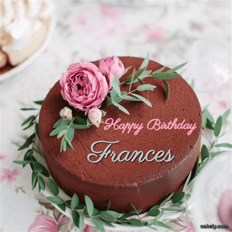 🎂 Happy Birthday Frances Cakes 🍰 Instant Free Download