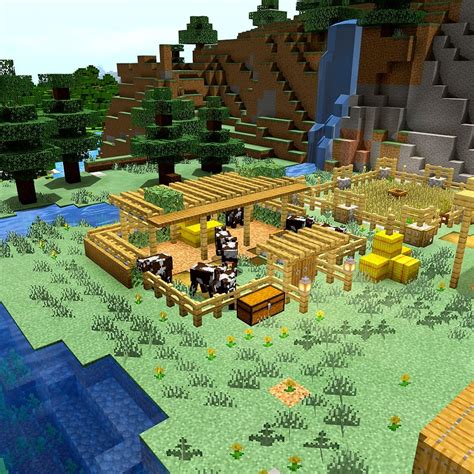 Minecraft Cow Enclosure design [tutorial] [video] // Recinto per le Mucche | Artigianato ...