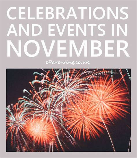 Celebrations and Events in November 2020