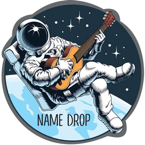 Magnet-Astronaut Guitar - Custom Decor