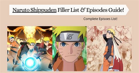 Naruto Fillers List on Tumblr