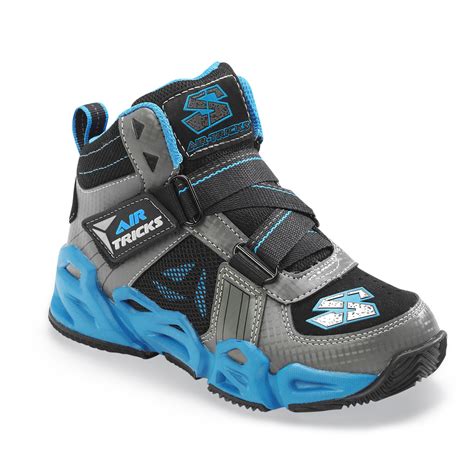 Skechers Boy's Air-Mazing Kid: Hoopz Black Athletic Shoe