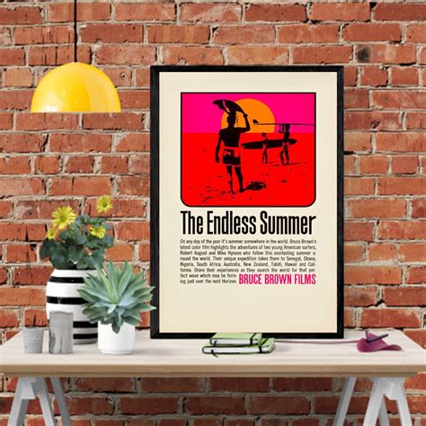 Endless Summer Vintage Movie Poster – Poster | Canvas Wall Art Print ...