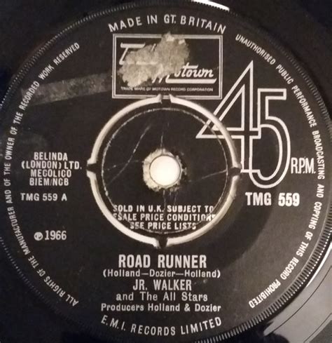 Jnr. Walker And The All Stars – Road Runner (1966, 4-prong Push Out ...