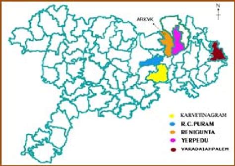 Chittoor district map showing mandals where study was done cultivation,... | Download Scientific ...