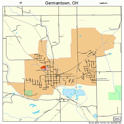 Germantown Ohio Street Map 3929932