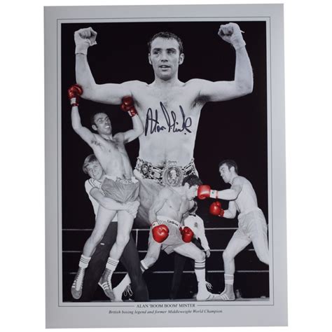 Alan Minter Signed autograph 16x12 HUGE photo Boxing Sport Memorabilia