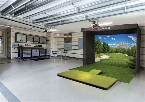 diy golf simulator garage - Theo Thurman