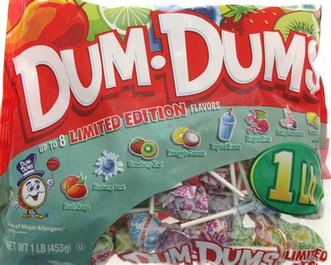 Dum Dums Limited Edition Tropical Flavors Assorted Candy Pops 453g (1 ...