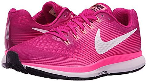 Pre-owned Nike Women's Air Zoom Pegasus 34 Running Shoes In Sport Fuchsia/white/lava Glow | ModeSens