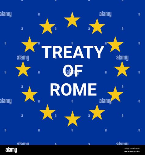 Treaty of Rome illustration Stock Photo - Alamy