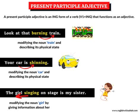 PRESENT PARTICIPLE ADJECTIVE masterclass: a detailed post