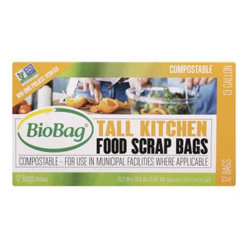 Biobag Resealable Food Storage Bags - Case Of 12 - 20 Count