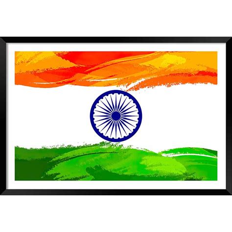 Wall Art Indian Flag - DBrush