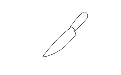 How to Draw a Knife? | Step by Step Knife Drawing for Kids