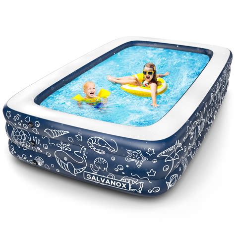 Inflatable Pool, Above Ground Swimming Pool for Kiddie/Kids/Adults/Family 22" Inch Depth (XL ...