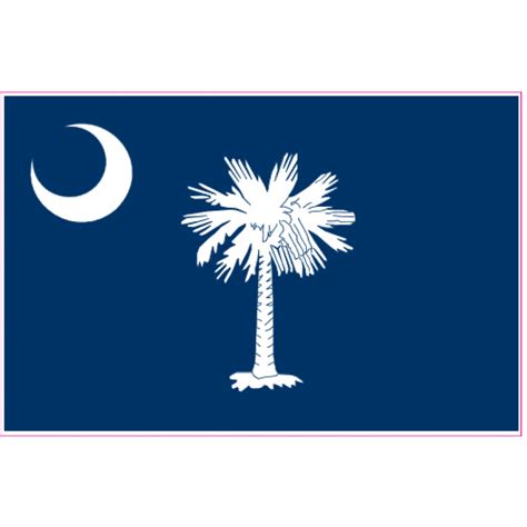 South Carolina Flag Sticker - U.S. Custom Stickers