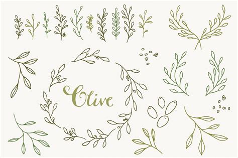 clip art olive branch border 20 free Cliparts | Download images on ...