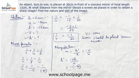 10 Mirror formula and magnification - YouTube