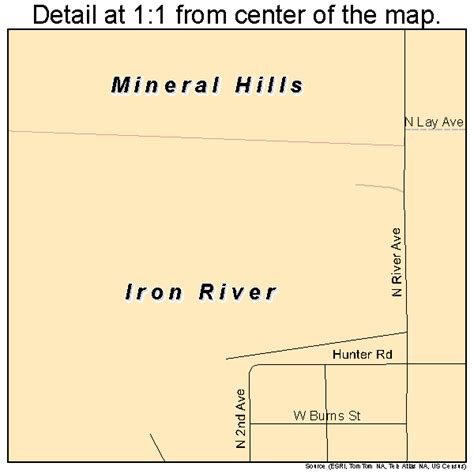 Iron River Michigan Street Map 2640980