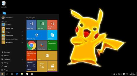 Pikachu Theme For Windows 8 and 10 - Windows 10 Themes