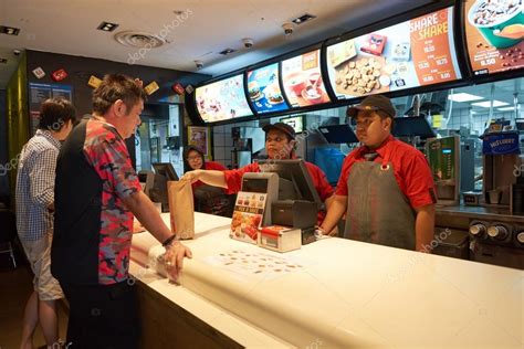 Inside of McDonald's restaurant – Stock Editorial Photo © teamtime ...