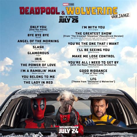 Marvel Studios' ‘Deadpool & Wolverine’ Soundtrack List Revealed ...