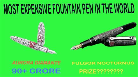 World's Most Expensive Pen | Fountain Pen | Fulgor Nocturnus | hindi and Urdu | - YouTube