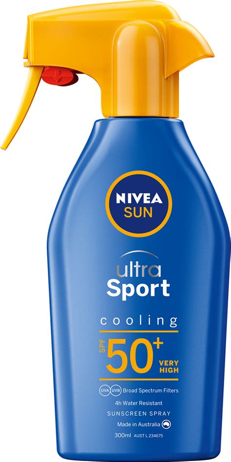 NIVEA SUN Ultra Sport Cooling Sunscreen Trigger Spray SPF50+