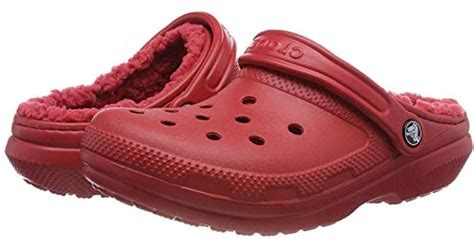 Crocs™ And Classic Fuzz Lined Clog Shoe | Great Indoor Or Outdoor Warm And Fuzzy Slipper Option ...