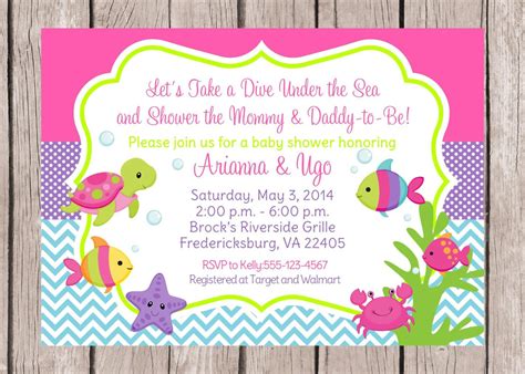 PRINTABLE Personalized Under the Sea Invitations by ciaobambino, $12.00 | Under the sea ...