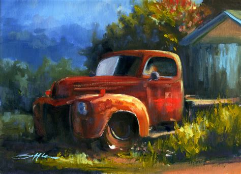 Gallery For > Old Truck Paintings